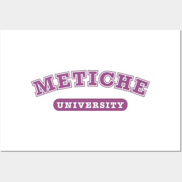 Metiche University - Educated latina - pink design Wall Art by verde